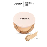แป้งพัฟผสมรองพื้น Jovina Smooth Skin Foundation Powder SPF30 PA+++ เบลอรูขุมขน ติดทนตลอดทั้งวัน มีกันแดดในตัว
