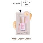 (Set 2 ซอง )Jovina : Luminous Foundation SPF 30 PA+++ รองพื้นโจวีน่า แบบซอง เนื้อบางเบา ปกปิดเรียบเนียน ขนาด 7g