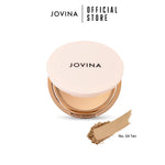 แป้งพัฟผสมรองพื้น Jovina Smooth Skin Foundation Powder SPF30 PA+++ เบลอรูขุมขน ติดทนตลอดทั้งวัน มีกันแดดในตัว