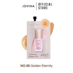 Jovina - Luminous Foundation 7g 1 ซอง + Pro-Liquid Duo Brush รองพื้นแบบซอง + แปรงรองพื้น