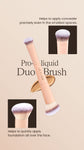 แปรงแต่งหน้า Jovina Pro-Liquid Duo Brush สำหรับลงรองพื้น และคอนซีลเลอร์ 2 In 1