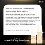 รองพื้น JOVINA PERFECT SKIN AIRY FOUNDATION SPF30 PA+++ 30ml. คุมมัน ติดทนนาน