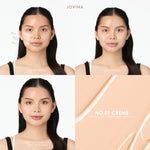 Jovina Glamorous Skin Longwear Cushion คุชชั่นดำ โจวีน่า สูตรผิว Semi-Glow SPF50+ PA+++